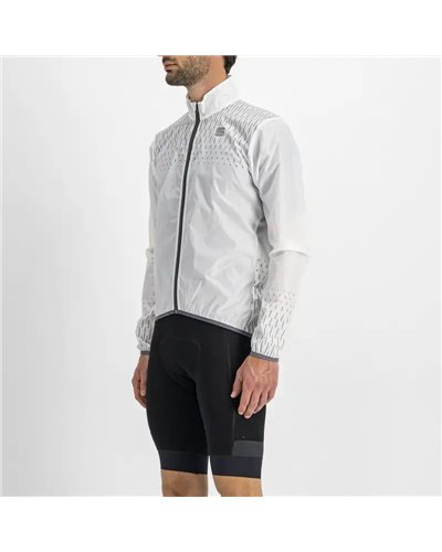 Sportful Reflex Men's Packable Windproof Cycling Jacket, White