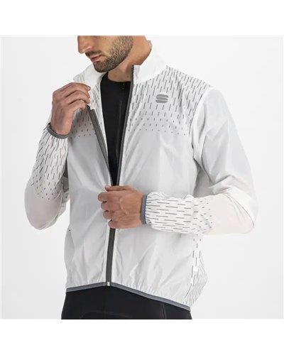 Sportful Reflex Giacca Antivento Comprimibile Uomo, Bianco