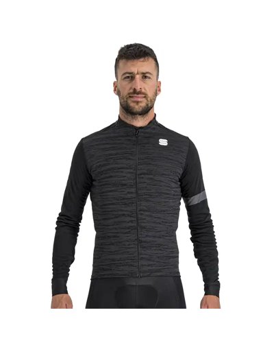 Sportful Supergiara Thermal Maglia Maniche Lunghe Full Zip Uomo, Nero