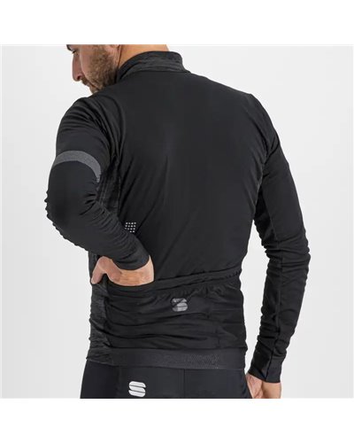 Sportful Supergiara Thermal Maglia Maniche Lunghe Full Zip Uomo, Nero