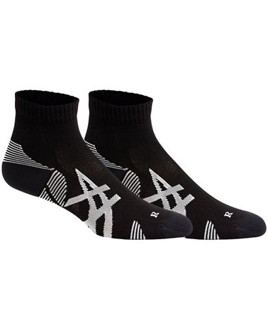 Asics 2PPK Cushioning Men's Short Running Socks, Performance Black/Performance Black (2 pair)