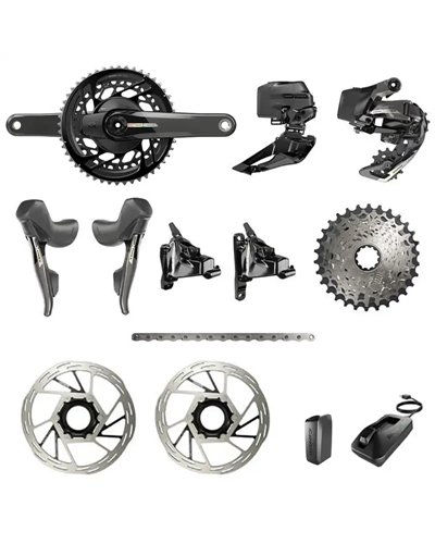 Sram Force e-Tap AXS 2x12v D2 Powermeter 172.5mm Disc HRD 2023 Gruppo Completo
