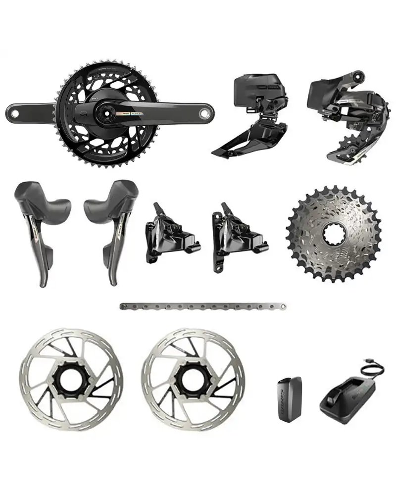 Sram Force e-Tap AXS 2x12v D2 Powermeter 172.5mm Disc HRD 2023 Groupset