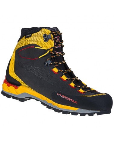 La Sportiva Trango Tech Leather GTX Gore-Tex Men's Mountaineering Boots, Black/Yellow