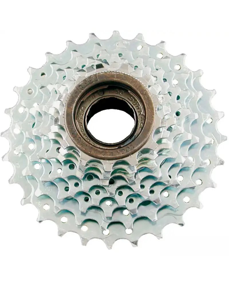 Sunrace Cassette 7sp MTB Thread 13-28, Chromed