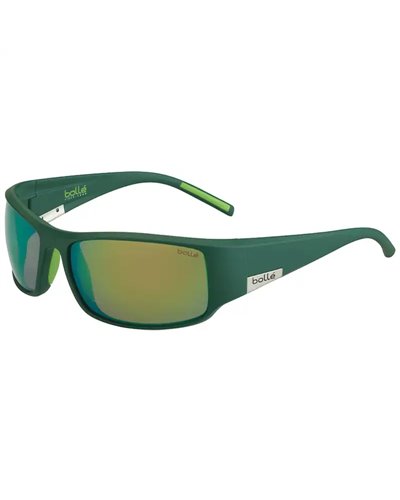 Bollé King Glasses, Matte Mono Green - Polarized Brown Emerald Oleo AF Lens
