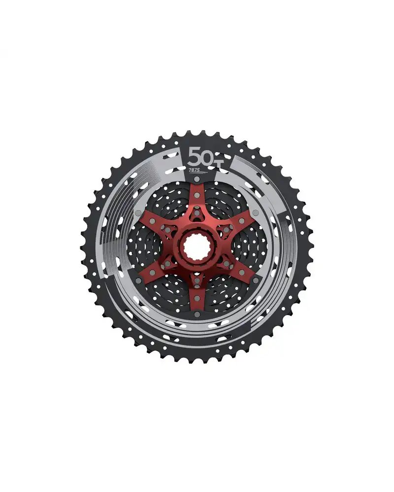Sunrace Cassetta 11 V MTB 11-50, Nero, 42T e 50T Alluminio