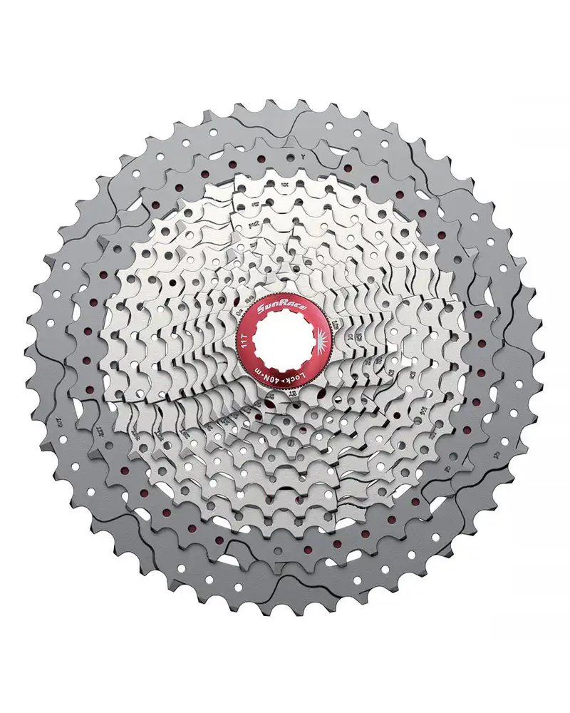 Sunrace Cassetta 12 V 10-50 Mz91 Xd 42T e 50T Alluminio, Silver