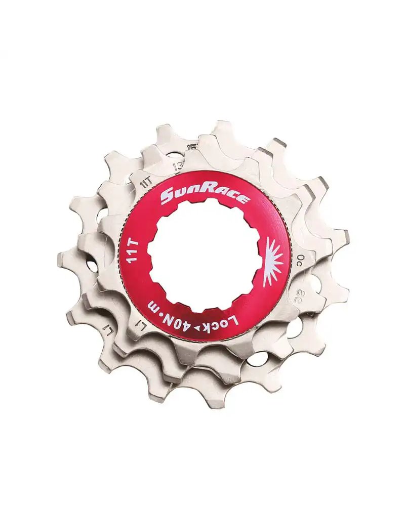 Sunrace Kit per 11 V Ghiera + 3 Pignoni (11-13-15) Silver
