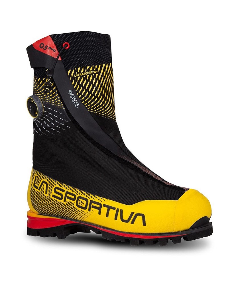 La Sportiva G5 Evo Scarponi Alpinismo Uomo, Black/Yellow