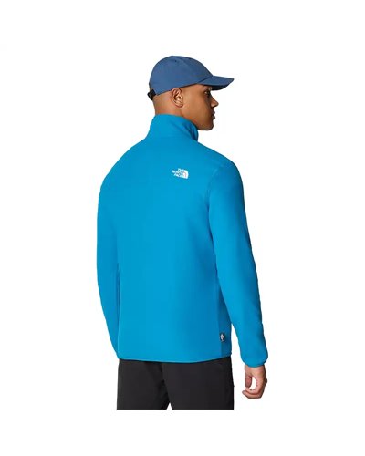 The North Face 100 Glacier Pile Uomo 1/4 Zip, Adriatic Blue