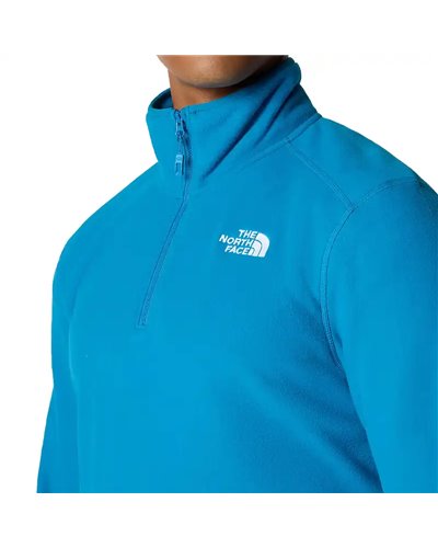 The North Face 100 Glacier Men's Quarter-Zip Fleece, Adriatic Blue