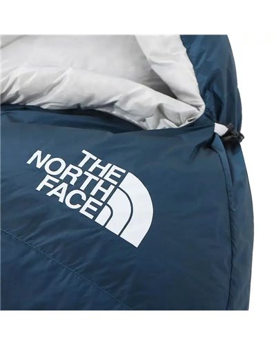 The North Face Blue Kazoo Eco -7°C Sleeping Bag Regular - Right, Banff Blue/Tin Grey