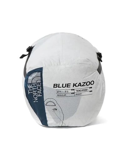 The North Face Blue Kazoo Eco -7°C Sleeping Bag Regular - Right, Banff Blue/Tin Grey