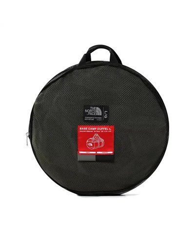 The North Face Base Camp Duffel L Borsone 95 Litri, New Taupe Green/TNF Black