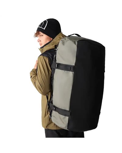 The North Face Base Camp Duffel L Borsone 95 Litri, New Taupe Green/TNF Black