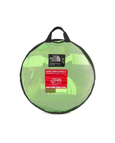 The North Face Base Camp Duffel S - 50 Liters, Forest Olive/Safety Green/TNF Black