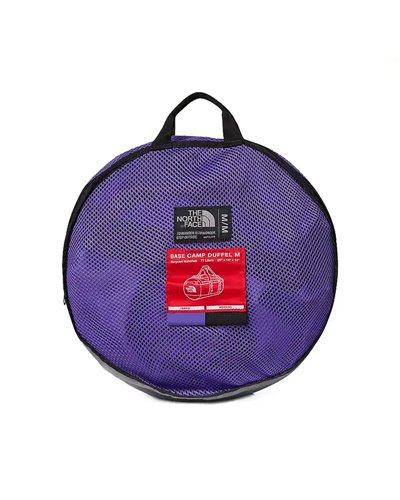 The North Face Base Camp Duffel M Borsone 71 Litri, Peak Purple/TNF Black