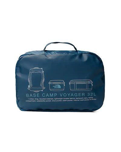 The North Face Base Camp Voyager - 32 Liters, Midnight Petrol/Algae Blue