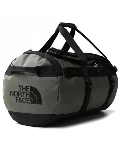 The North Face Base Camp Duffel M Borsone 71 Litri, New Taupe Green/TNF Black