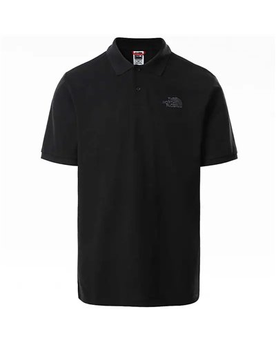 The North Face Piquet Men's Short Sleeve Polo Shirt, TNF Black