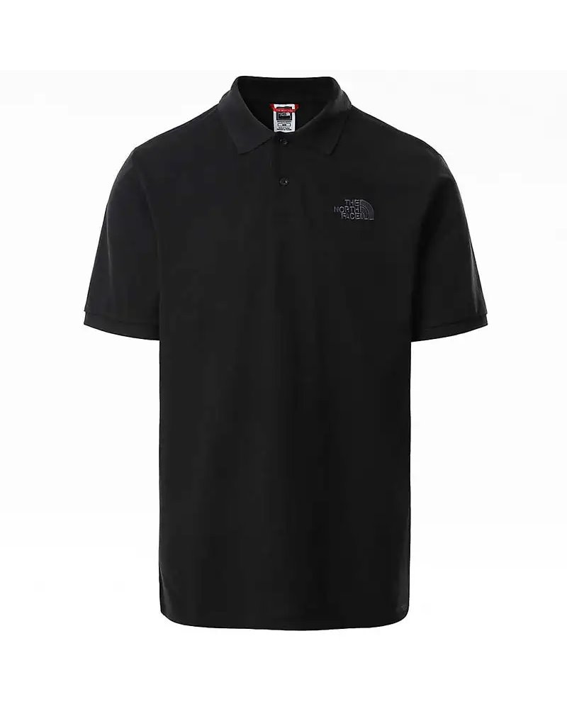 The North Face Piquet Men's Short Sleeve Polo Shirt, TNF Black