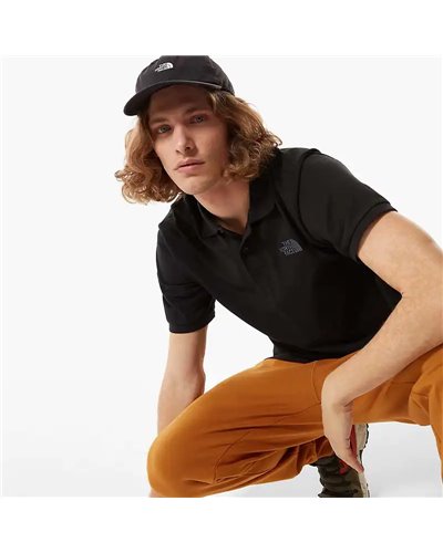 The North Face Piquet Men's Short Sleeve Polo Shirt, TNF Black