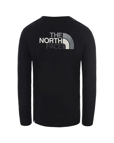 The North Face Easy Tee Men's Long Sleeve, TNF Black/Zync Grey