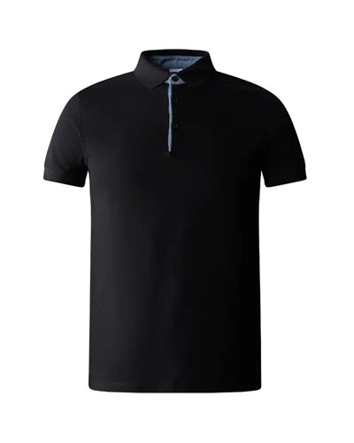 The North Face Premium Piquet Polo Maniche Corte Uomo, TNF Black