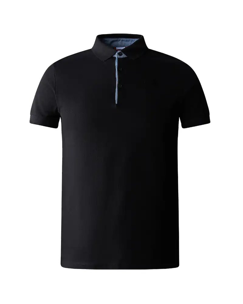 The North Face Premium Piquet Men's Short Sleeve Polo Shirt, TNF Black