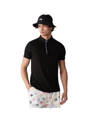 The North Face Premium Piquet Men's Short Sleeve Polo Shirt, TNF Black