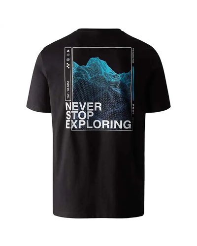 The North Face Foundation Graphic FlashDry Maglia Maniche Corte Uomo, TNF Black/Optic Blue