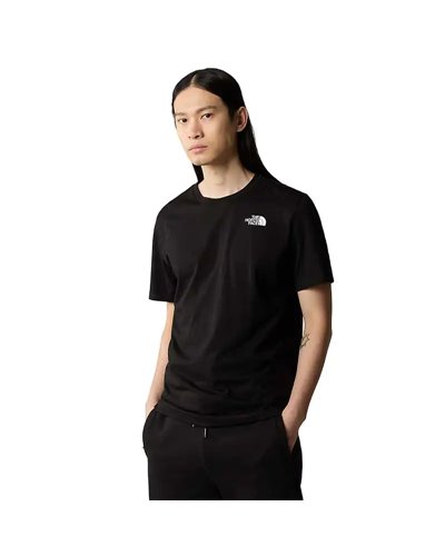 The North Face Foundation Graphic FlashDry Maglia Maniche Corte Uomo, TNF Black/Optic Blue
