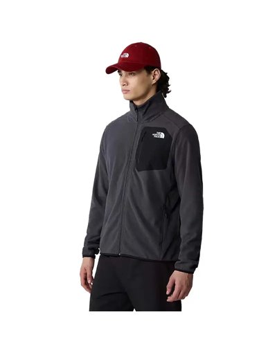 The North Face Experit Grid Men's Full-Zip Fleece, Asphalt Grey/TNF Black