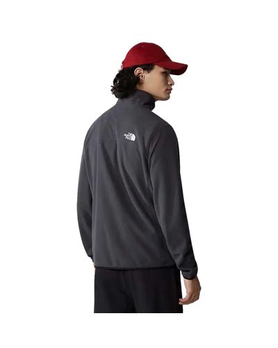 The North Face Experit Grid Pile Uomo Full Zip, Asphalt Grey/TNF Black