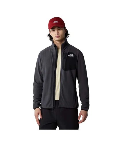 The North Face Experit Grid Men's Full-Zip Fleece, Asphalt Grey/TNF Black