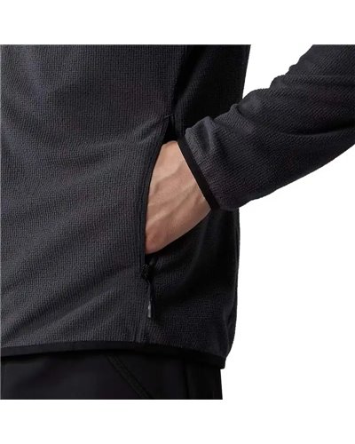 The North Face Experit Grid Men's Full-Zip Fleece, Asphalt Grey/TNF Black