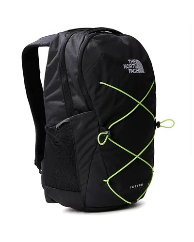 The North Face Jester Backpack 27.5 Liters, TNF Black Heather/LED Yellow