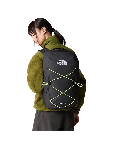 The North Face Jester Backpack 27.5 Liters, TNF Black Heather/LED Yellow