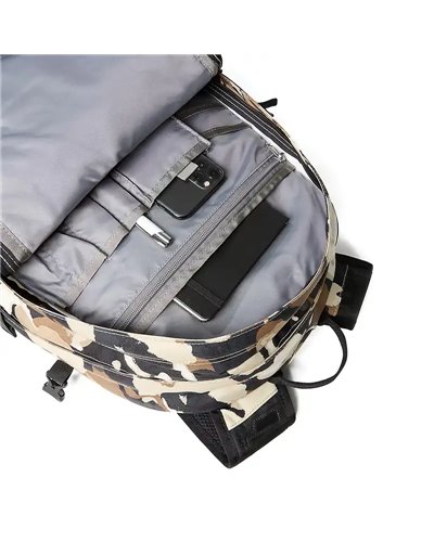The North Face Borealis Classic Backpack 29 Liters, Khaki Stone Grounded Floral Print/TNF Black