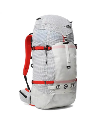 The North Face Cobra Mountaineering Backpack 65 Liters, TNF White/Raw Undyed