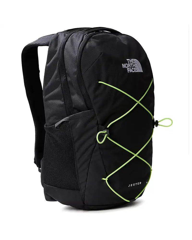 The North Face Jester Backpack 27.5 Liters, TNF Black Heather/LED Yellow