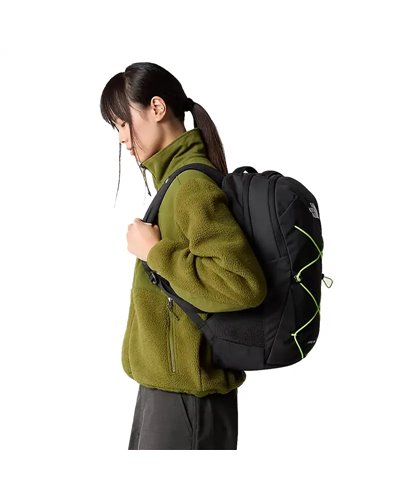 The North Face Jester Backpack 27.5 Liters, TNF Black Heather/LED Yellow