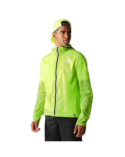 The North Face Summit Superior Men's Windproof Packable Running Jacket, LED Yellow