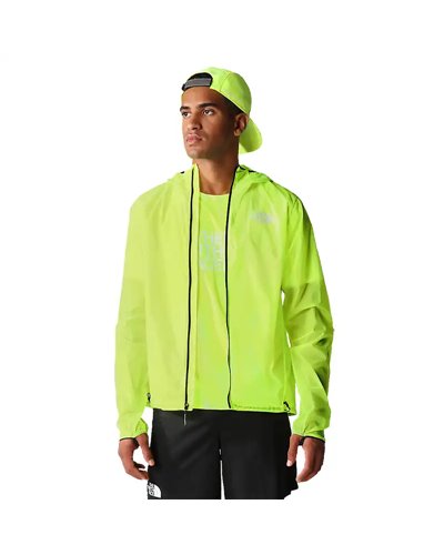The North Face Summit Superior Men's Windproof Packable Running Jacket, LED Yellow
