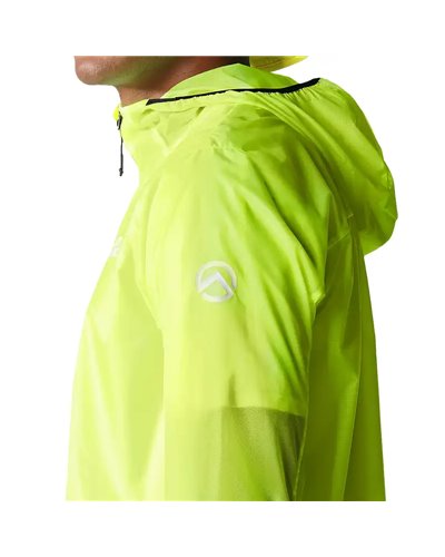 The North Face Summit Superior Men's Windproof Packable Running Jacket, LED Yellow