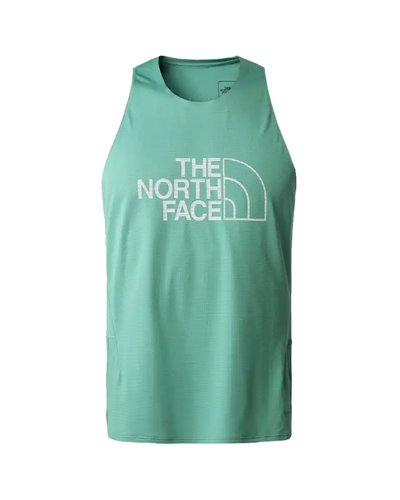 The North Face Summit High Trail Men's Running Tank Top, Deep Grass Green