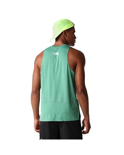 The North Face Summit High Trail Men's Running Tank Top, Deep Grass Green