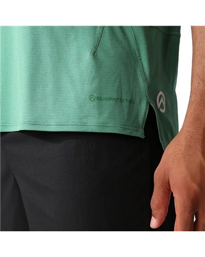 The North Face Summit High Trail Men's Running Tank Top, Deep Grass Green