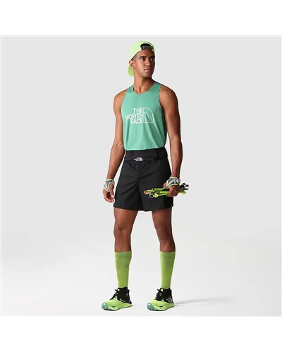 The North Face Summit High Trail Men's Running Tank Top, Deep Grass Green